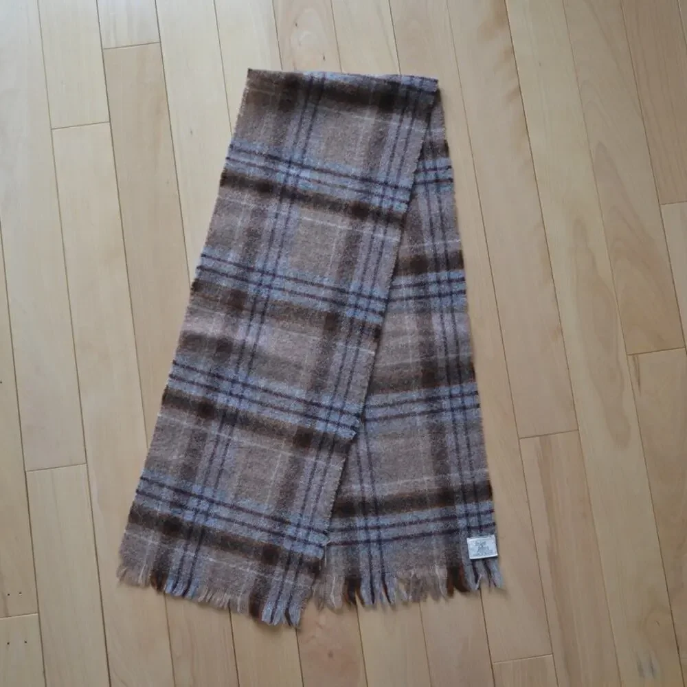 Vintage British Wool Scarf Tartan Plaid Inigo Jones